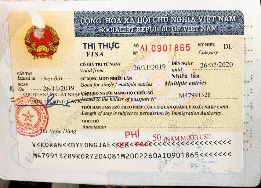visa nhập cảnh nhiều lần